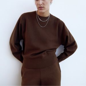 Elegant Brown Women's Sweater